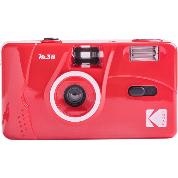 KODAK M38 fotoaparát s bleskem 31 mm f/10 červený